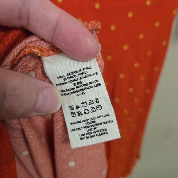 FREE PEOPLE Flame Combo Plunging V-Neck Polkadot A-Line Dress Boho 0 NWT - Picture 8 of 12